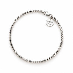 Kugelarmband 2.5mm - 925 Silber /925 Rhodium Silber