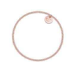 Feines Kugelarmband 2mm - 14k Gold filled / 14k Roségold filled