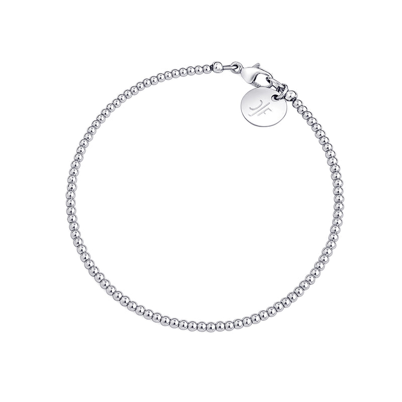 Feines Kugelarmband 2mm - 925 Silber