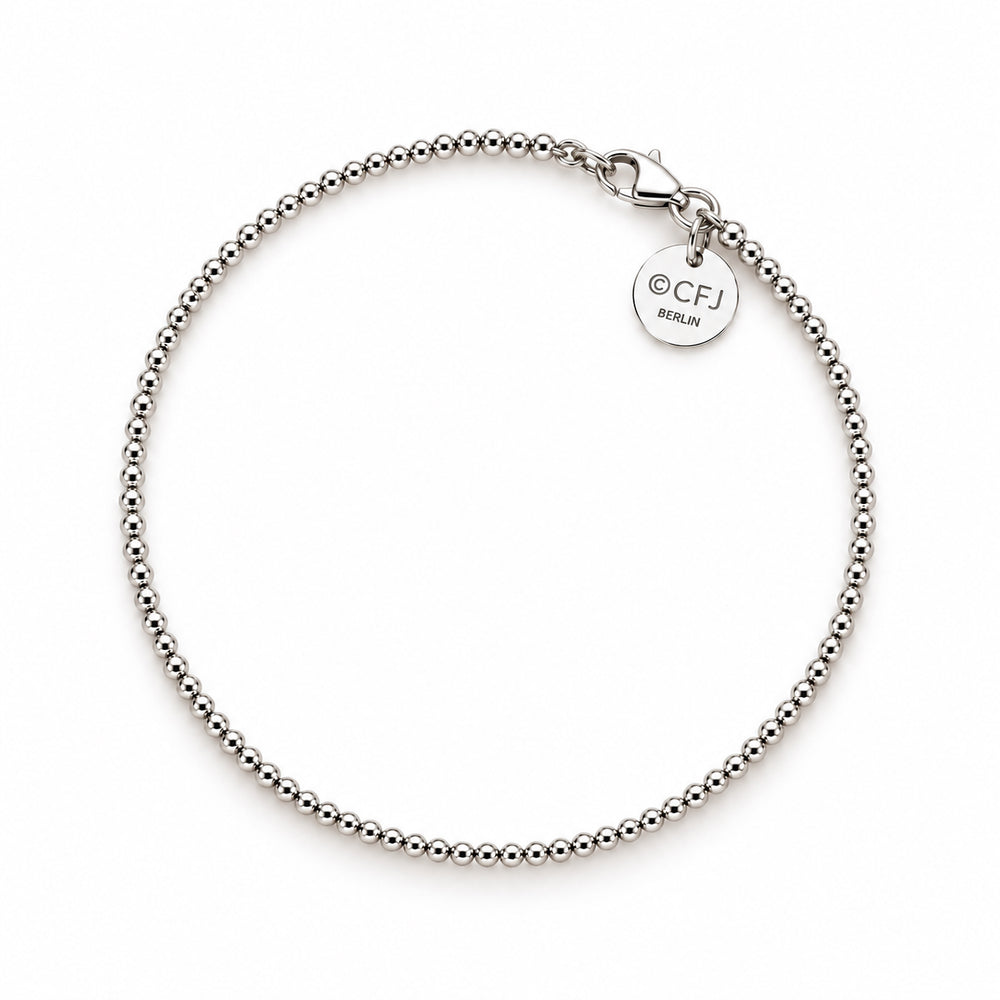 Kugelarmband 2mm - 925 Silber