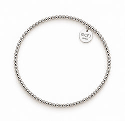 Kugelarmband 2mm - 925 Silber
