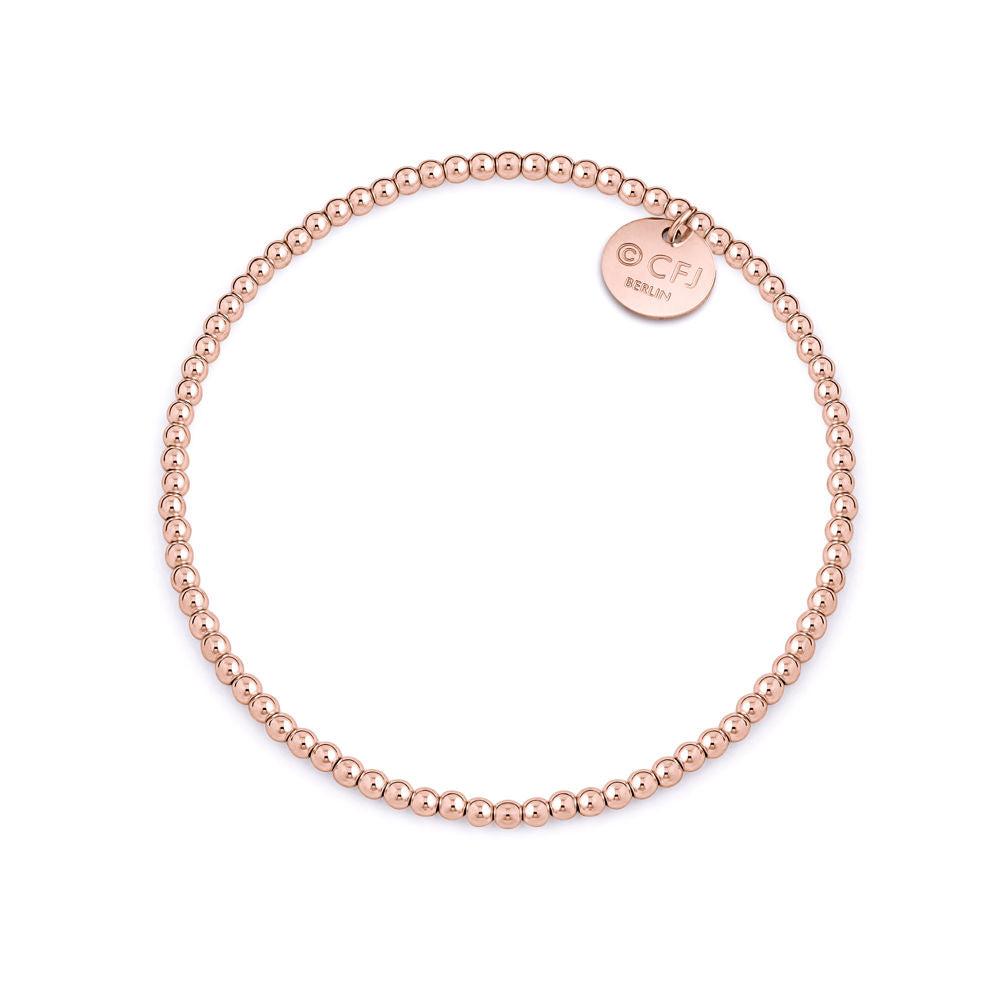 Feines Kugelarmband 2.5mm - 14k Gold filled / 14k Roségold filled