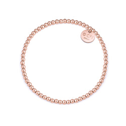 Kugelarmband 3mm - 14k Gold filled / 14k Roségold filled