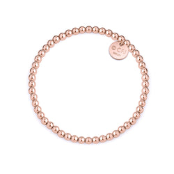 Kugelarmband 4mm - 14k Gold filled / 14k Roségold filled