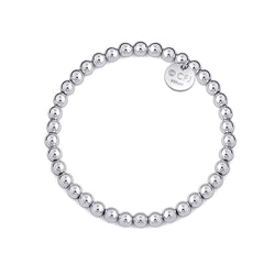 Kugelarmband 5mm - 925 Silber /925 Rhodium Silber