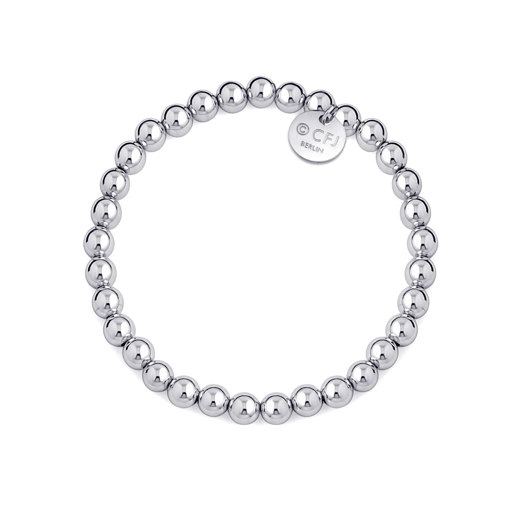 Kugelarmband 6mm - 925 Silber