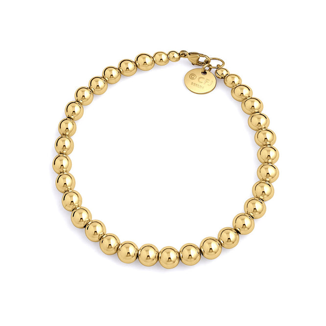 Kugelarmband 6mm - 14k Gold filled / 14k Roségold filled