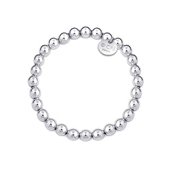 Kugelarmband 7mm - 925 Silber