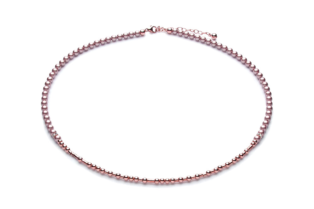Kugelkette/ Namenskette • Morsecode Luxury • verschiedene Farben /Roségold