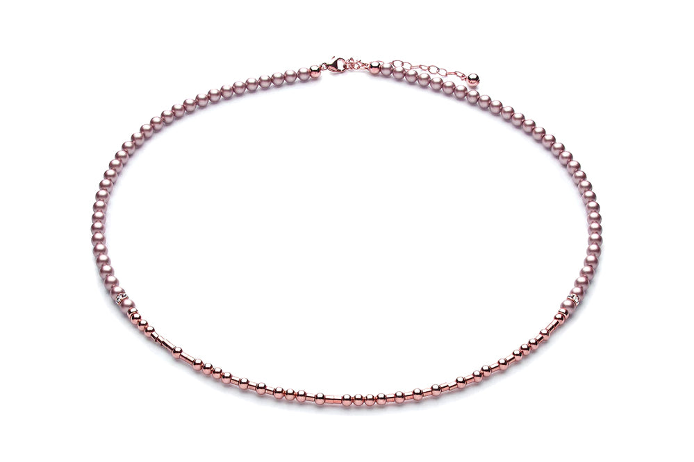 Kugelkette/ Namenskette • Morsecode Luxury • verschiedene Farben /Roségold