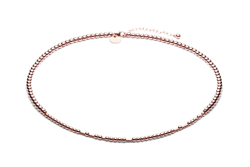 Kugelkette/ Namenskette • Morsecode • SHE'S MAD BUT SHE'S MAGIC • Roségold