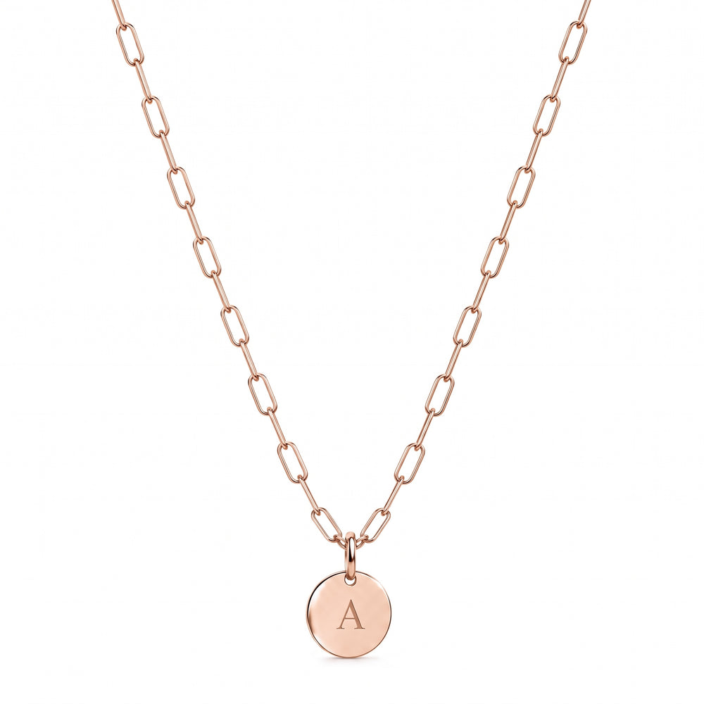 LOVE TAG CHAIN – LLC Medium – 10 mm – Roségold | Personalisierbar mit Gravur