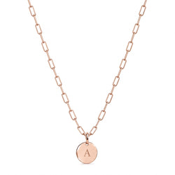 LOVE TAG CHAIN – LLC Medium – 10 mm – Roségold | Personalisierbar mit Gravur