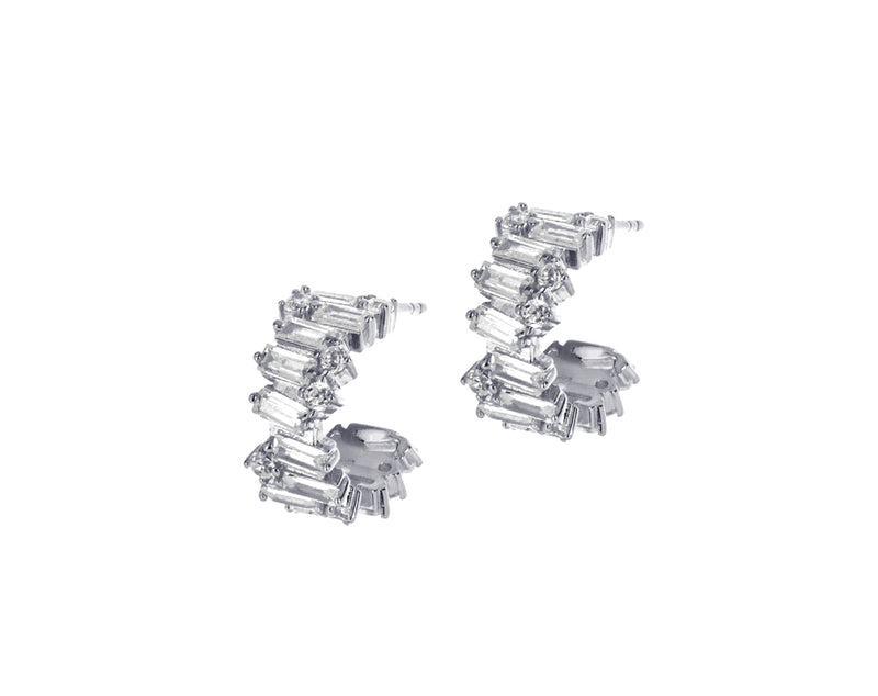 LORA BIG SMALL HOOPS - Silber - LIMITIERT