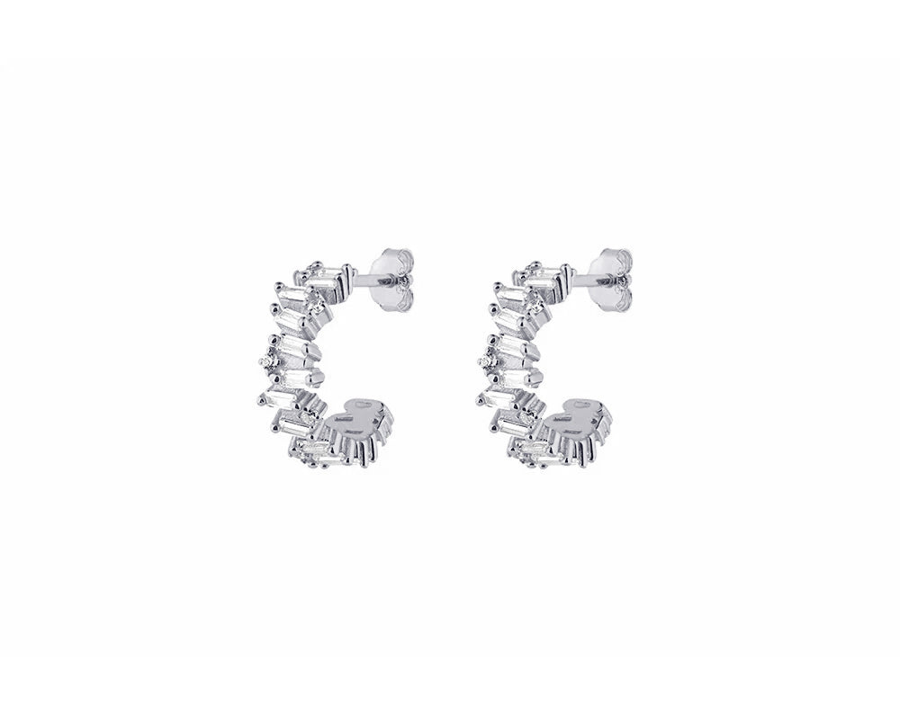 LORA SMALL HOOPS - Silber - LIMITIERT