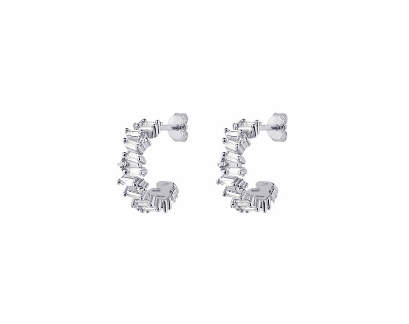LORA SMALL HOOPS - Silber - LIMITIERT