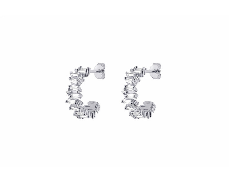 LORA SMALL HOOPS - Silber - LIMITIERT