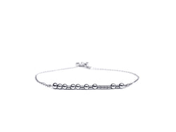 Namensarmband - Morse.Code.Chain.Bracelet - 925 Silber