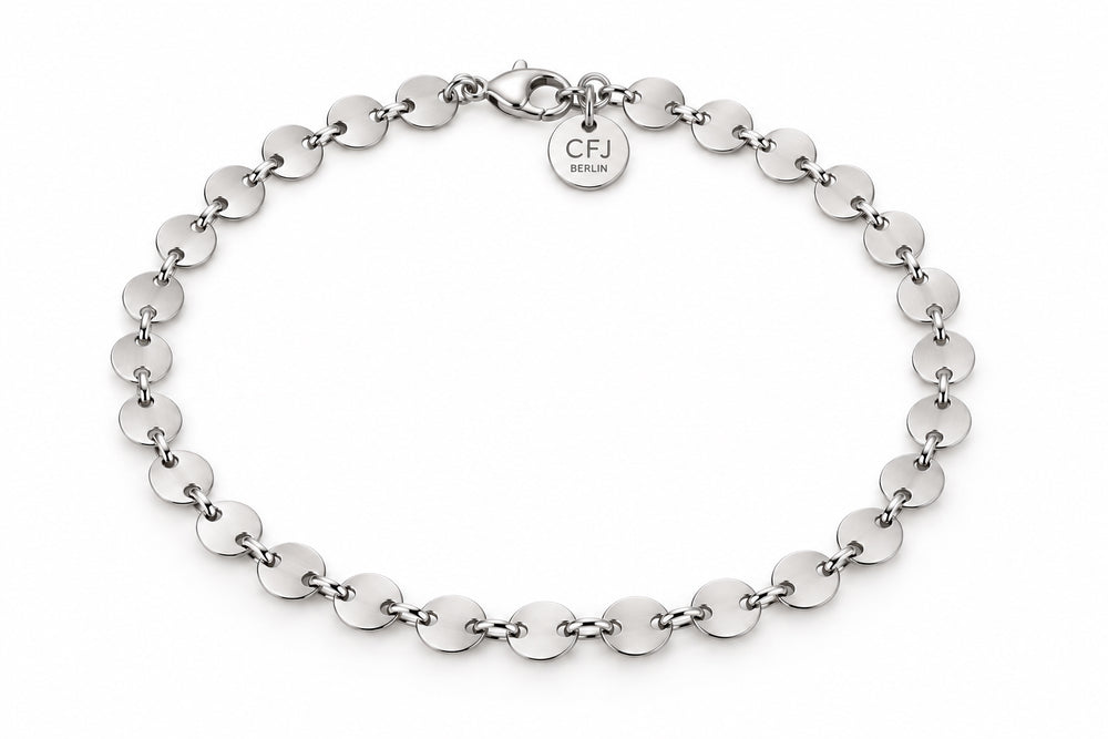 NEVE Bracelet - Pailletten Armband -  Silber