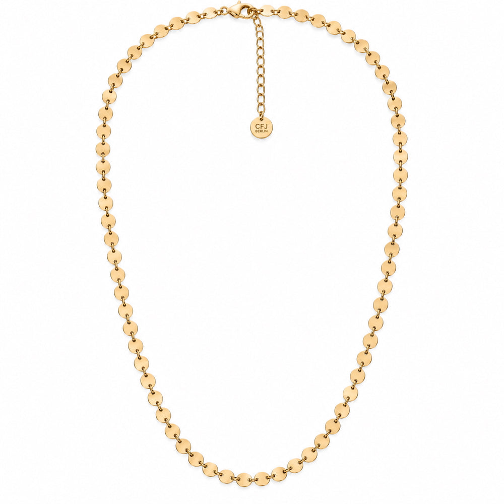 NEVE Chain - Pailletten Kette - Gold/ Roségold