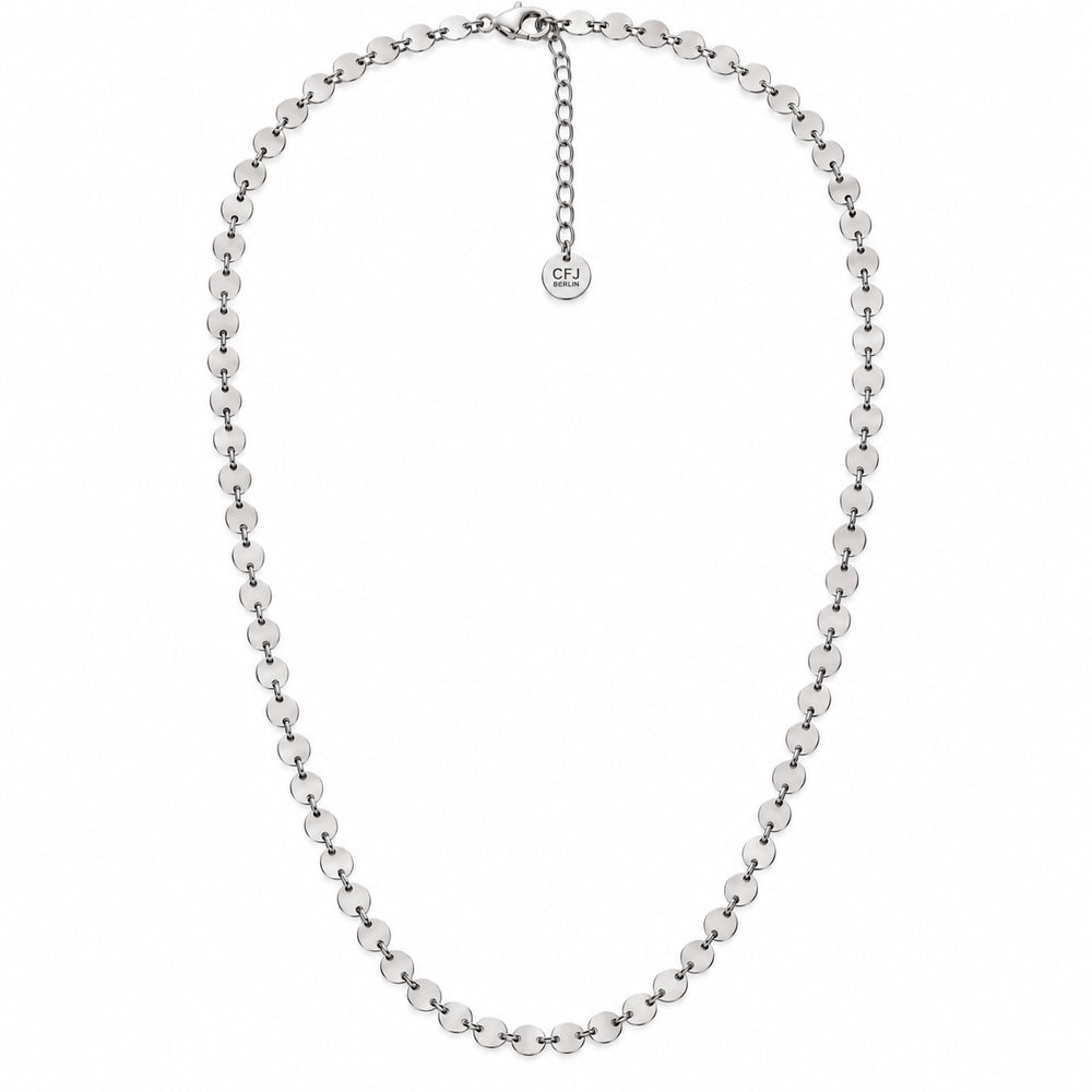 NEVE Chain - Pailetten Kette - Silber