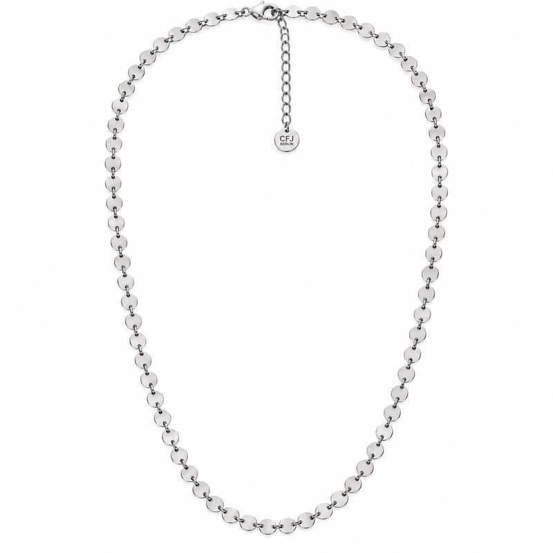 NEVE Chain - Pailetten Kette - Silber