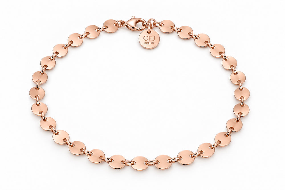NEVE Bracelet - Pailletten Armband - Gold / Roségold