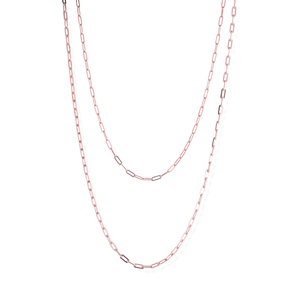 Valda Small Long Link Choker -  Roségold