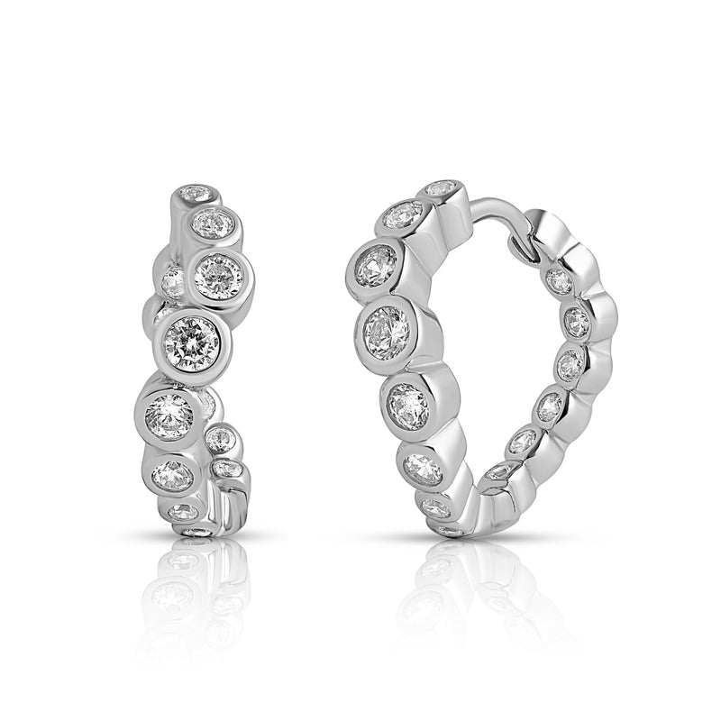 ONDA DI LUSSO - Petite Hoops - Silber
