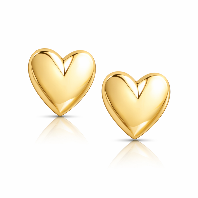 Puffy-Heart-Oversize-Earrings-Gold