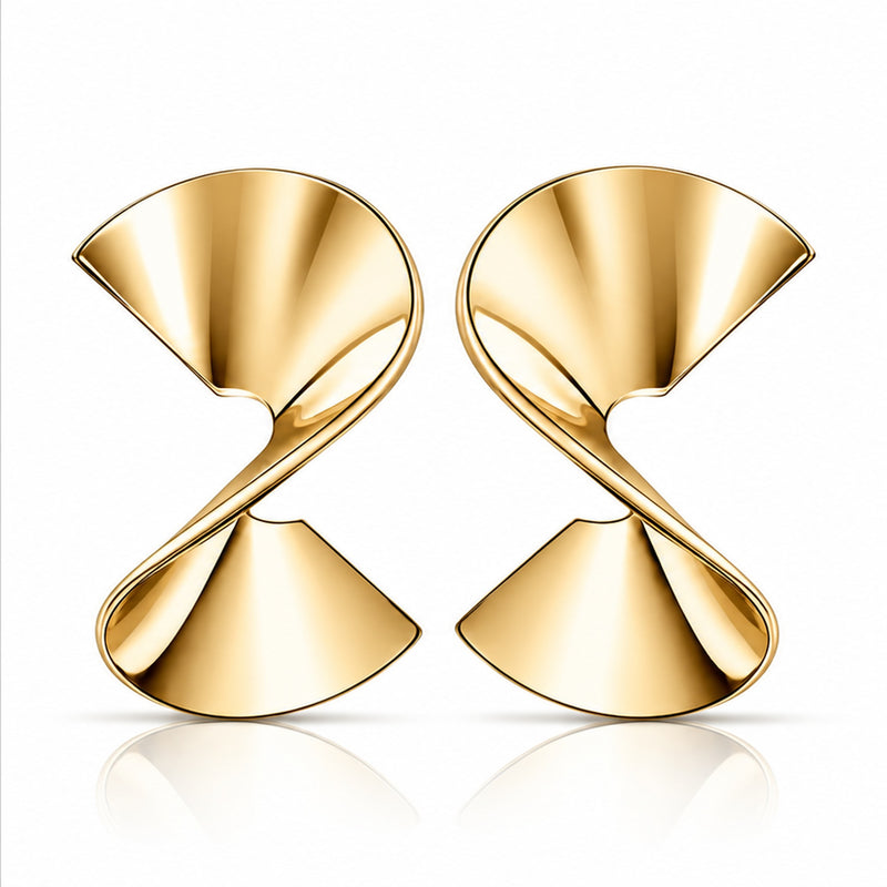 TWISTED SHAPE Earrings - Gold