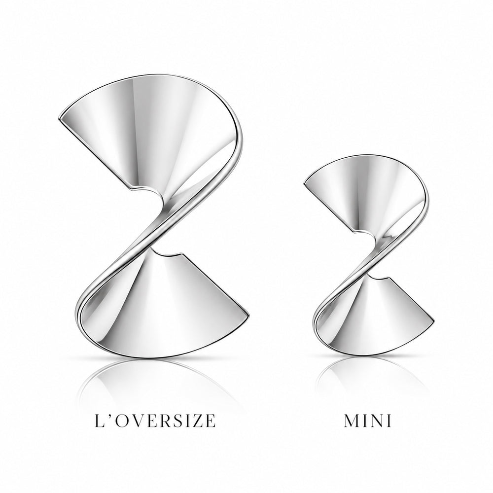 TWISTED SHAPE Earrings - Silber