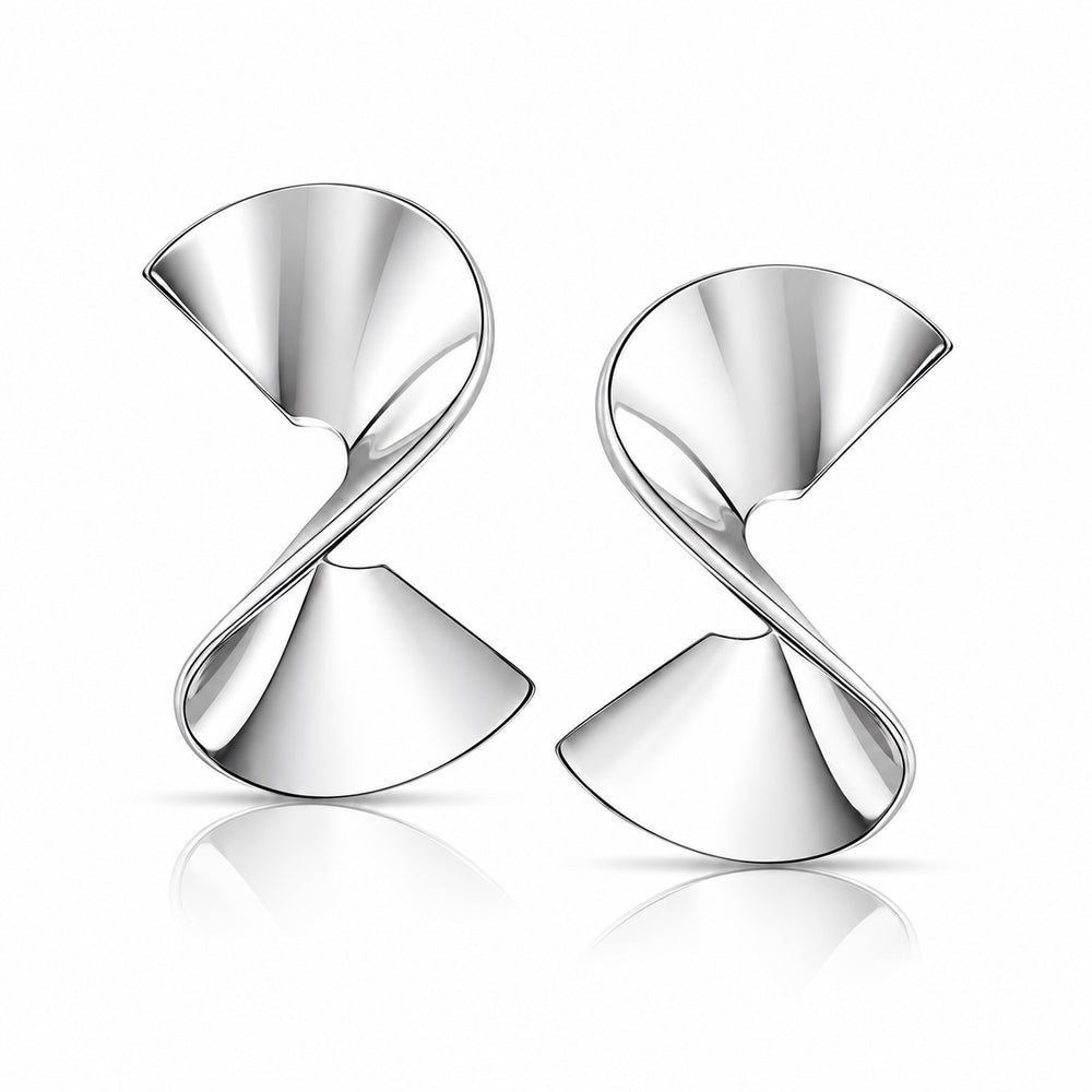 TWISTED SHAPE Earrings - Silber