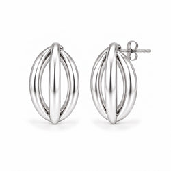 Triple Dimension Earrings - Silber