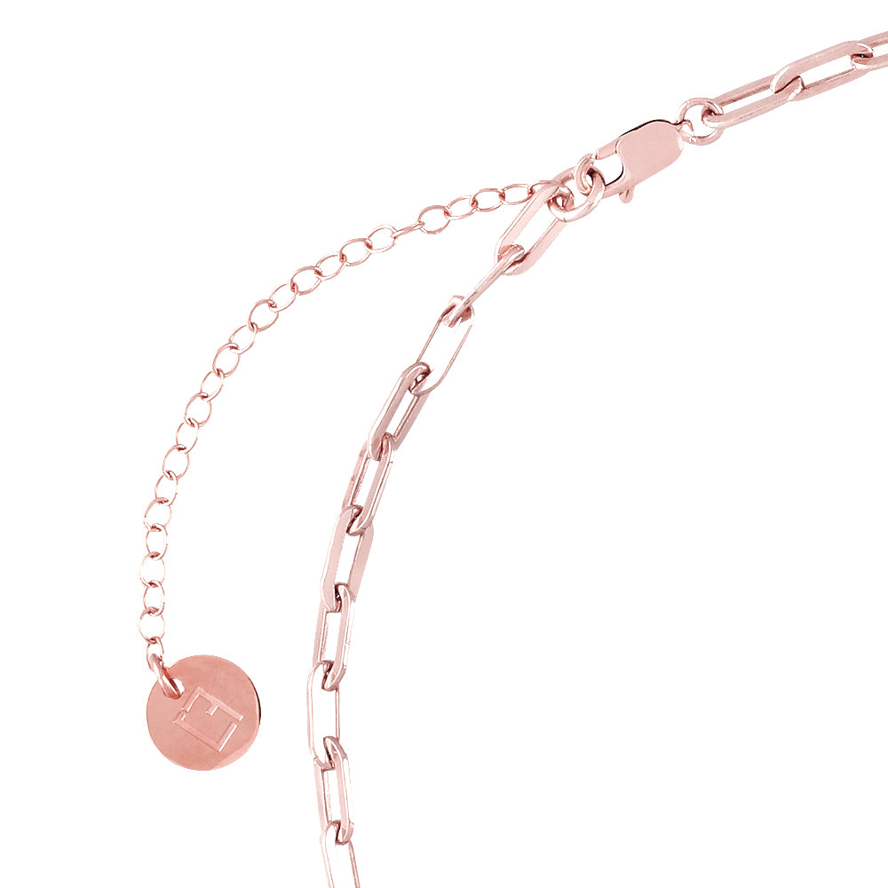 Valda Small Long Link Choker -  Roségold