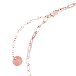 Valda Small Long Link Choker -  Roségold