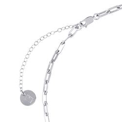 Valda Small Long Link Choker -  Silber