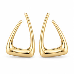 V Motions Earrings - Gold