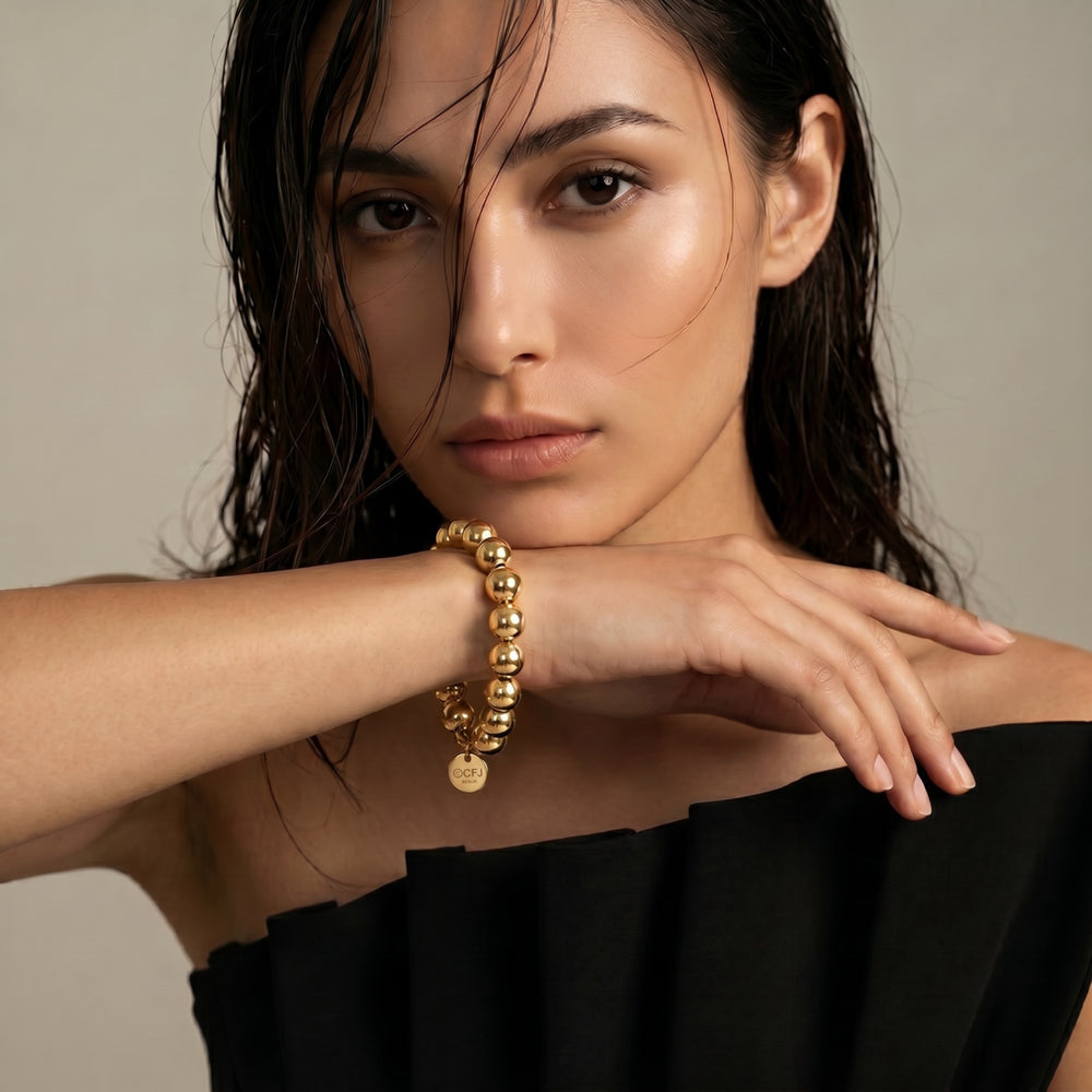 Kugelarmband 10mm - 14k Gold filled / 14k Roségold filled