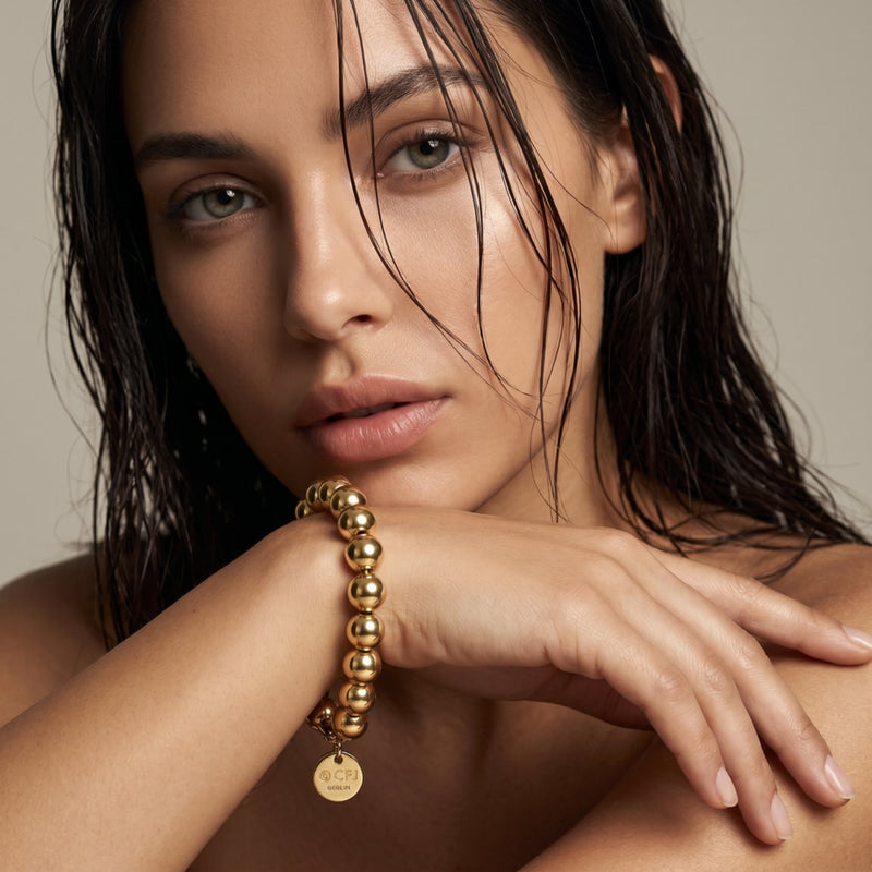 Kugelarmband 10mm - 14k Gold filled / 14k Roségold filled