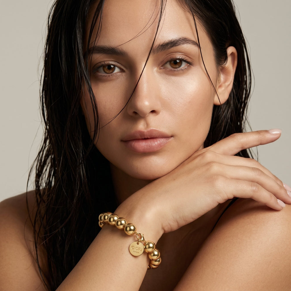 Kugelarmband 10mm - 14k Gold filled / 14k Roségold filled