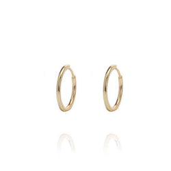 ALEA 2in1 - DIAMOND INSIDE OUTSIDE HOOPS -  14k Gold Vermeil