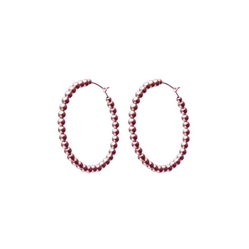 AURA Classic - Creolen mit Kugeln - 14k Gold /14k Roségold filled