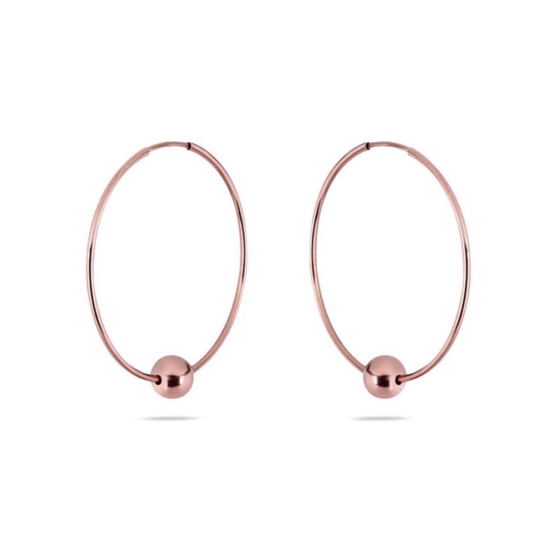 AMARA - Creole mit Kugel - 14k Gold filled / 14k Roségold filled