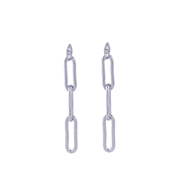 VALDA Marquise Earrings - Silber