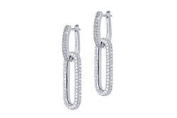 YVAZRA 2in1 EARRINGS - SILBER