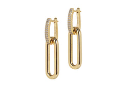 YVAZRA 2in1 EARRINGS - GOLD