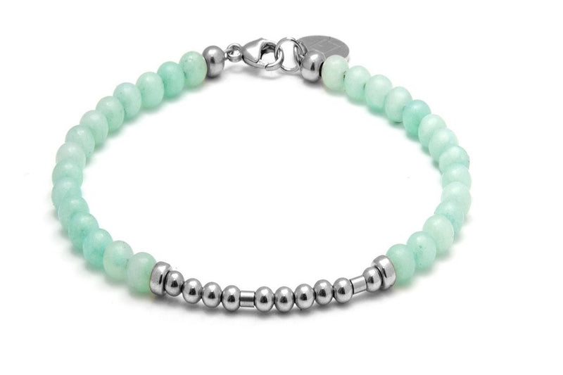 GEMSTONE MORSECODE BRACELET - Morsecode Kugelarmband - verschied. JADE Edelsteine/ Silber - CLASSYANDFABULOUS JEWELRY