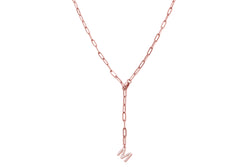 YPSILO INITIAL CHARM Chain - Roségold