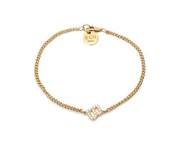 INITIAL CURB Bracelet -Gold